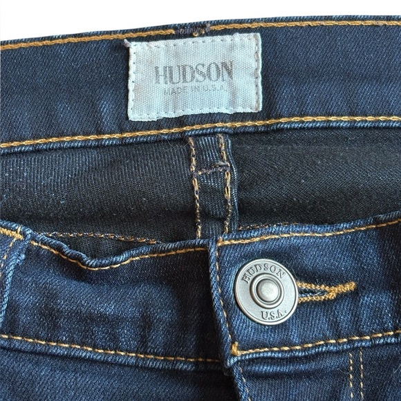 Hudson Jeans Nico Midrise Super Skinny Dark Wash Preowned - Picture 3 of 8
